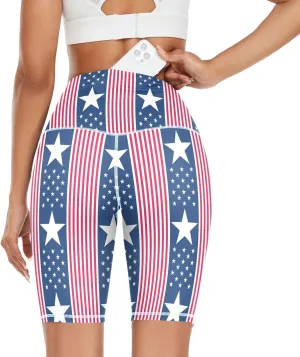 Abstract Pattern Vertical Stripes Yoga Leggings for Women Stretchy Tummy Control Pants for Women X-Small