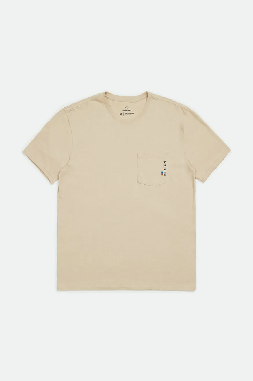 Alton Side S/S Standard Pocket Tee - Cream