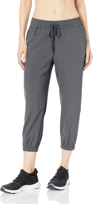 Amazon Essentials Women's Performance Stretch Woven Crop Jogger Pant - Discontinued Colors