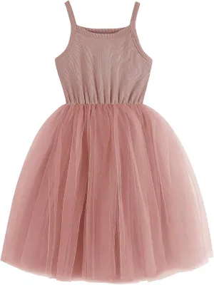 Baby Girls Tutu Dress Long Sleeve Toddler Sleeveless Dresses Infant Tulle Sundress