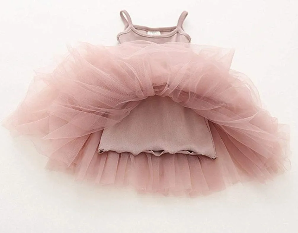 Baby Girls Tutu Dress Long Sleeve Toddler Sleeveless Dresses Infant Tulle Sundress
