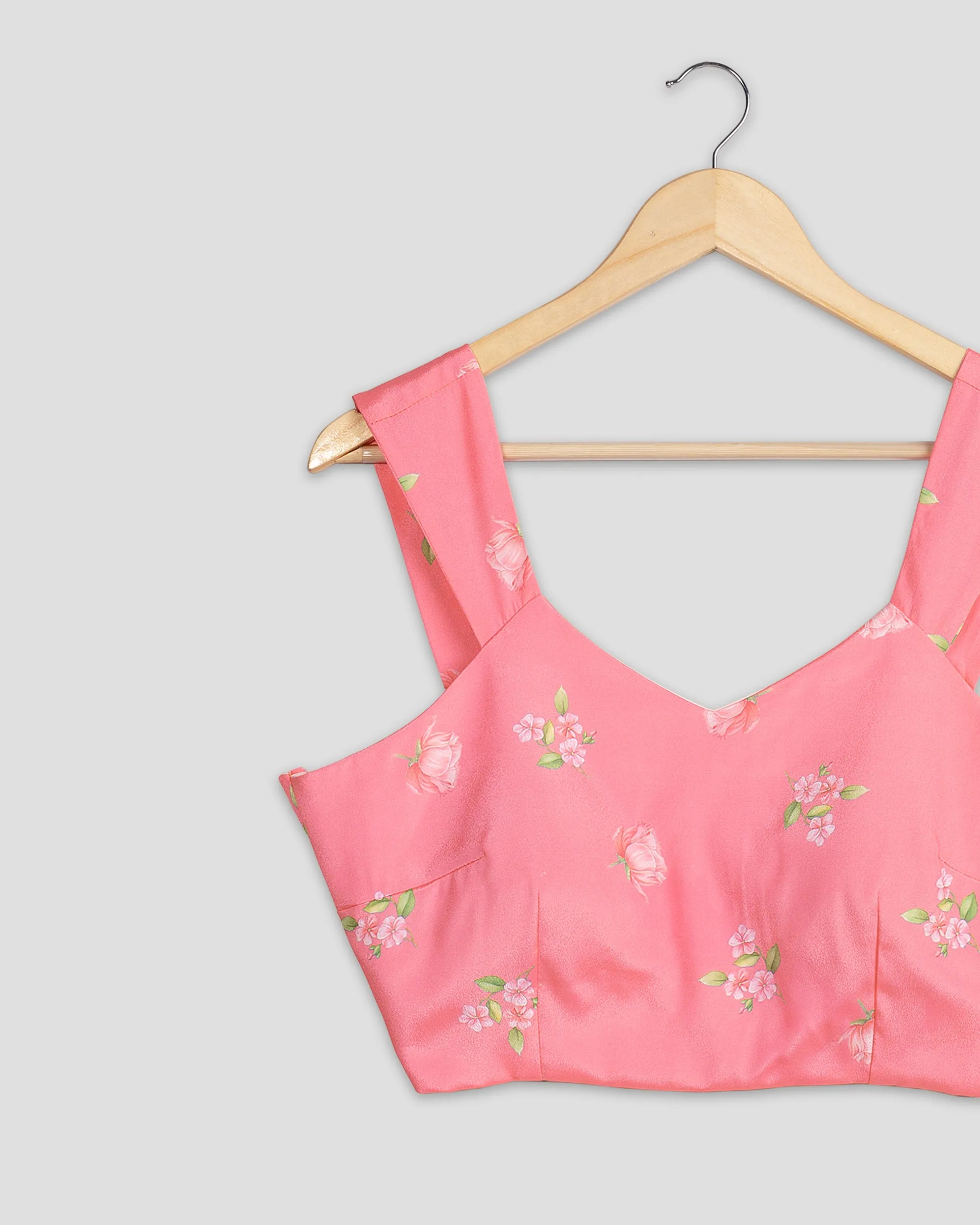 Beautiful Floral Silk Blouse