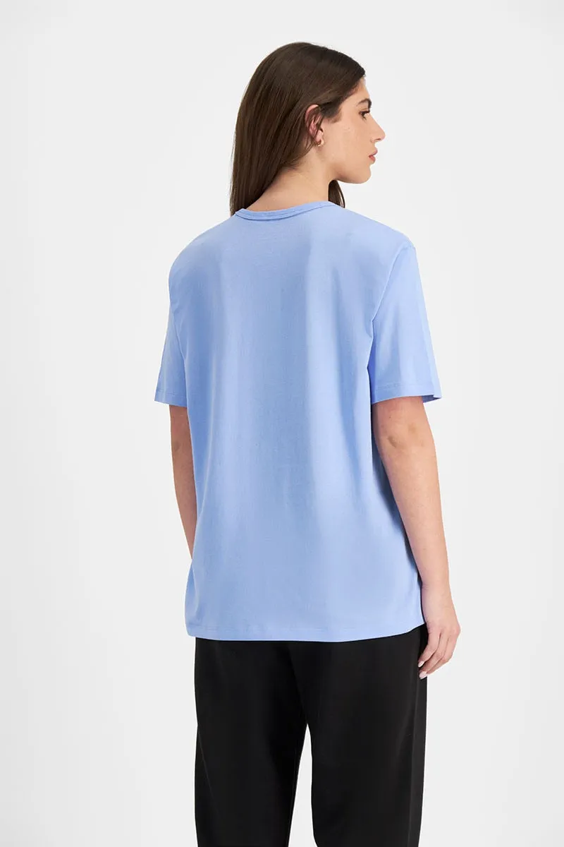 CHAMPION WOMEN'S SCRIPT TONAL BLUE TEE