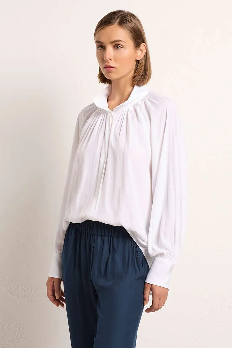 Chateau Shirt - last 1 Size 12 - in White F67 8300 by Mela Purdie