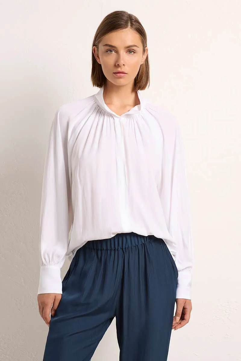 Chateau Shirt - last 1 Size 12 - in White F67 8300 by Mela Purdie