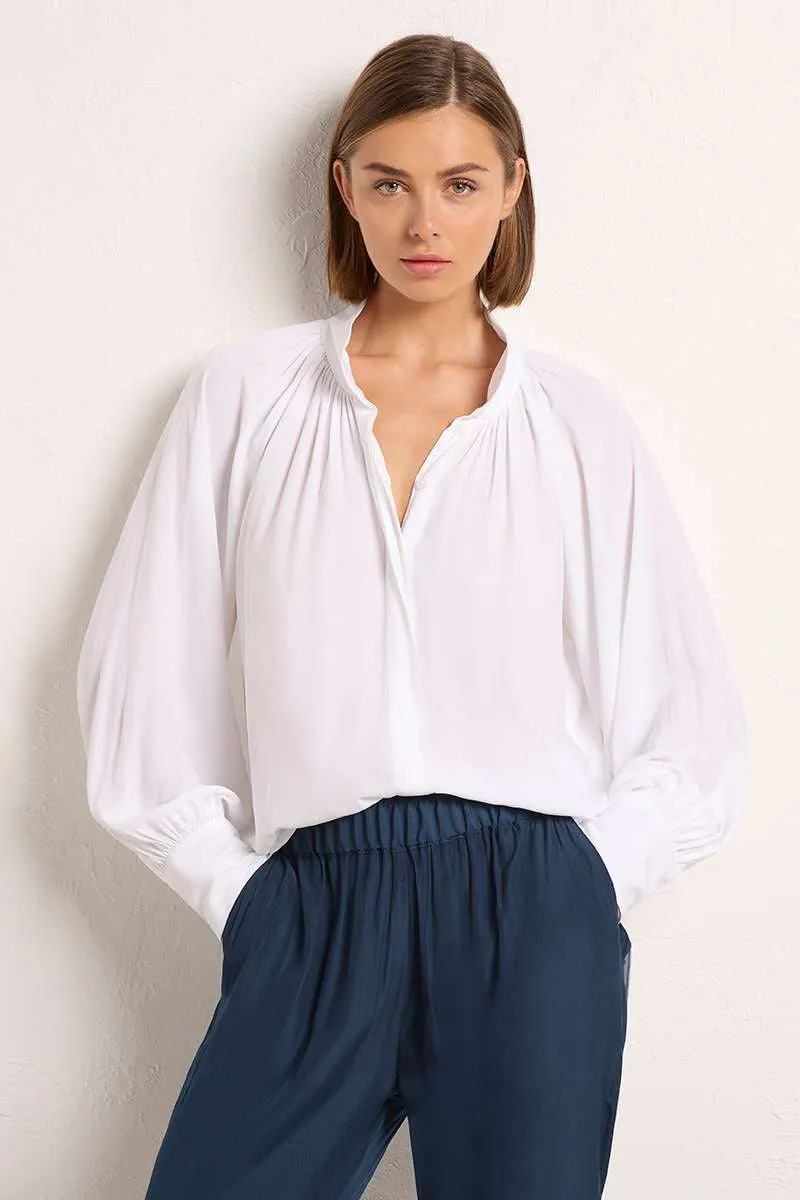 Chateau Shirt - last 1 Size 12 - in White F67 8300 by Mela Purdie