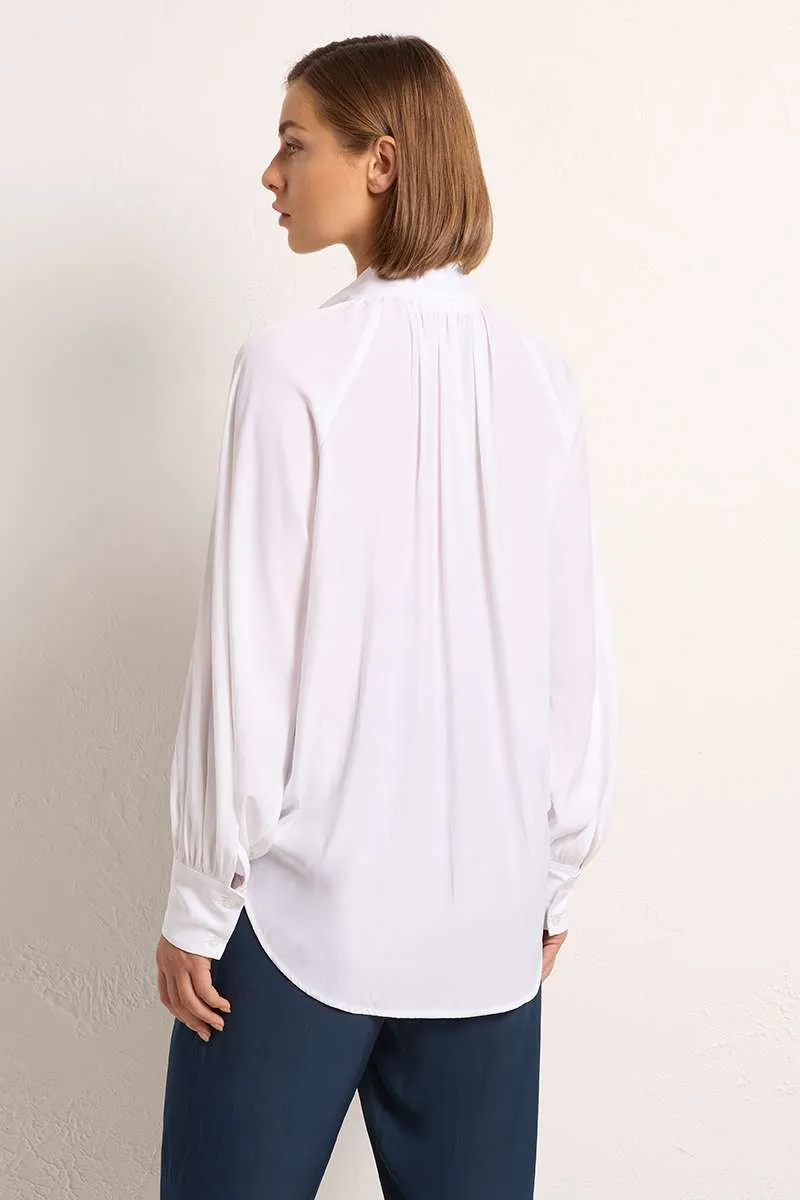 Chateau Shirt - last 1 Size 12 - in White F67 8300 by Mela Purdie