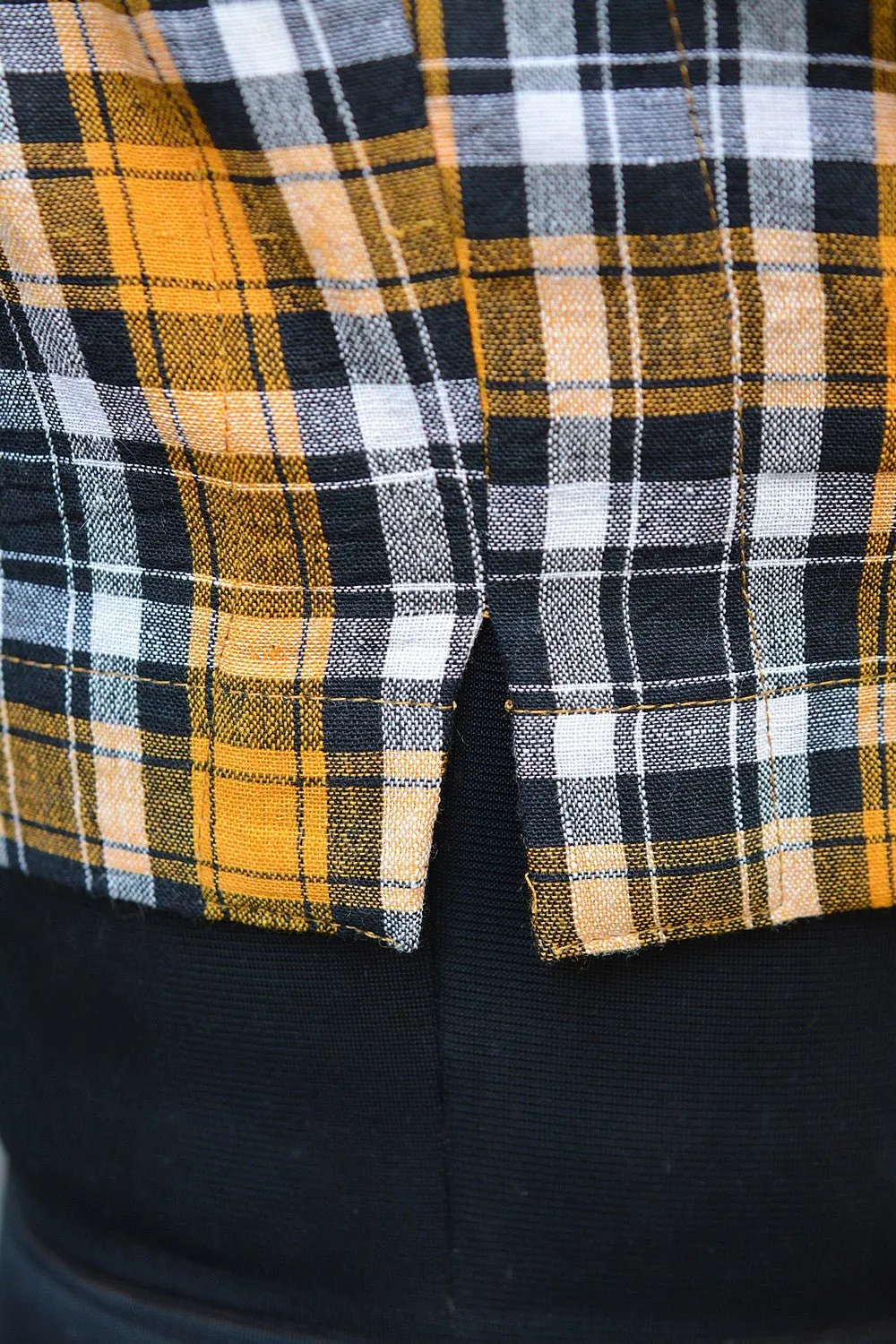Checks Sleeveless Blouse