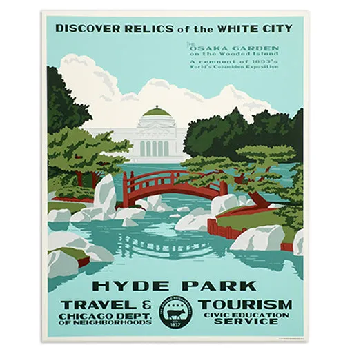 Chicago Neighborhood WPA-Style Tourism 16" x 20" Poster