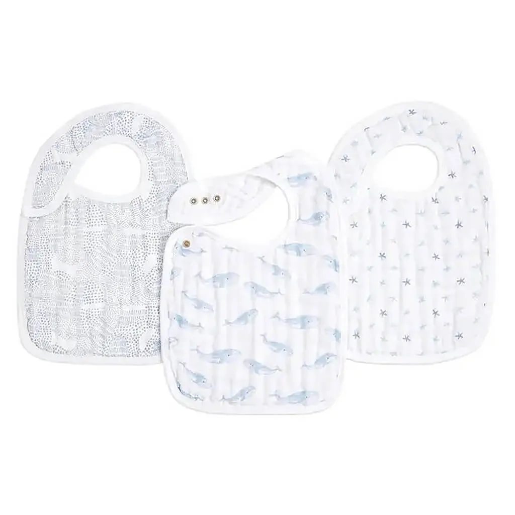 Classic Snap Bib 3 Pack Oceanic