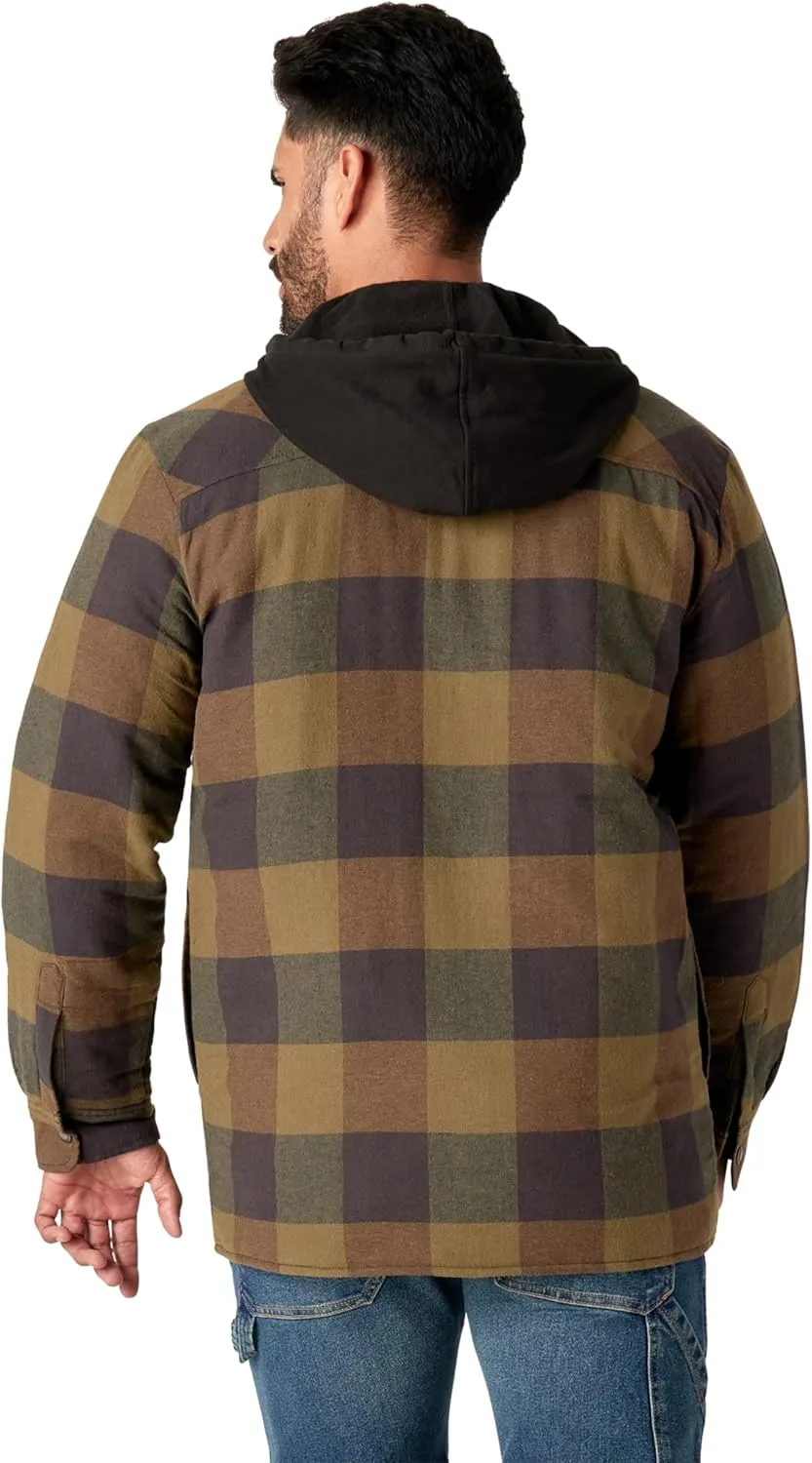 Dickies Men's Relaxed Fit Icon Hooded Quilted Shirt Jacket
