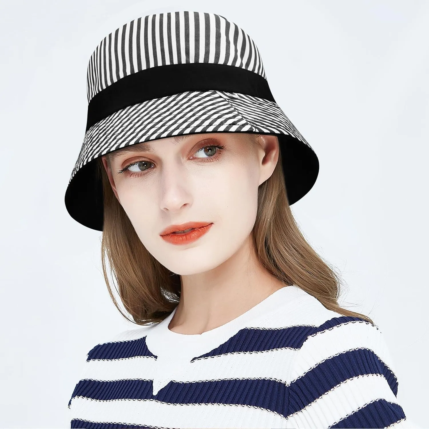 DOCILA Bucket Hats for Women Trendy Print Reversible Bucket Hat Packable All Season Fisherman Sun Caps