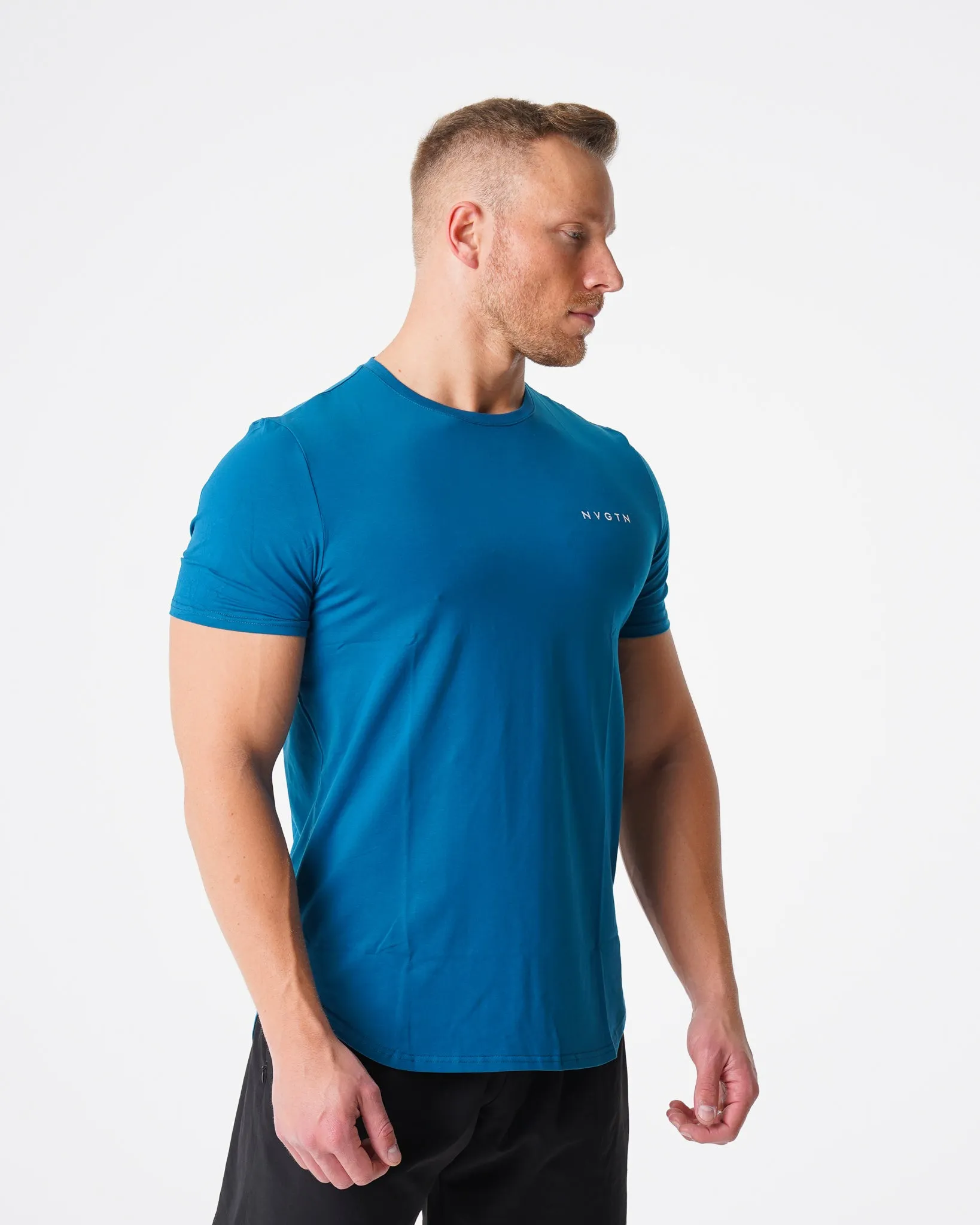 French Blue Pulse Fitted Tee