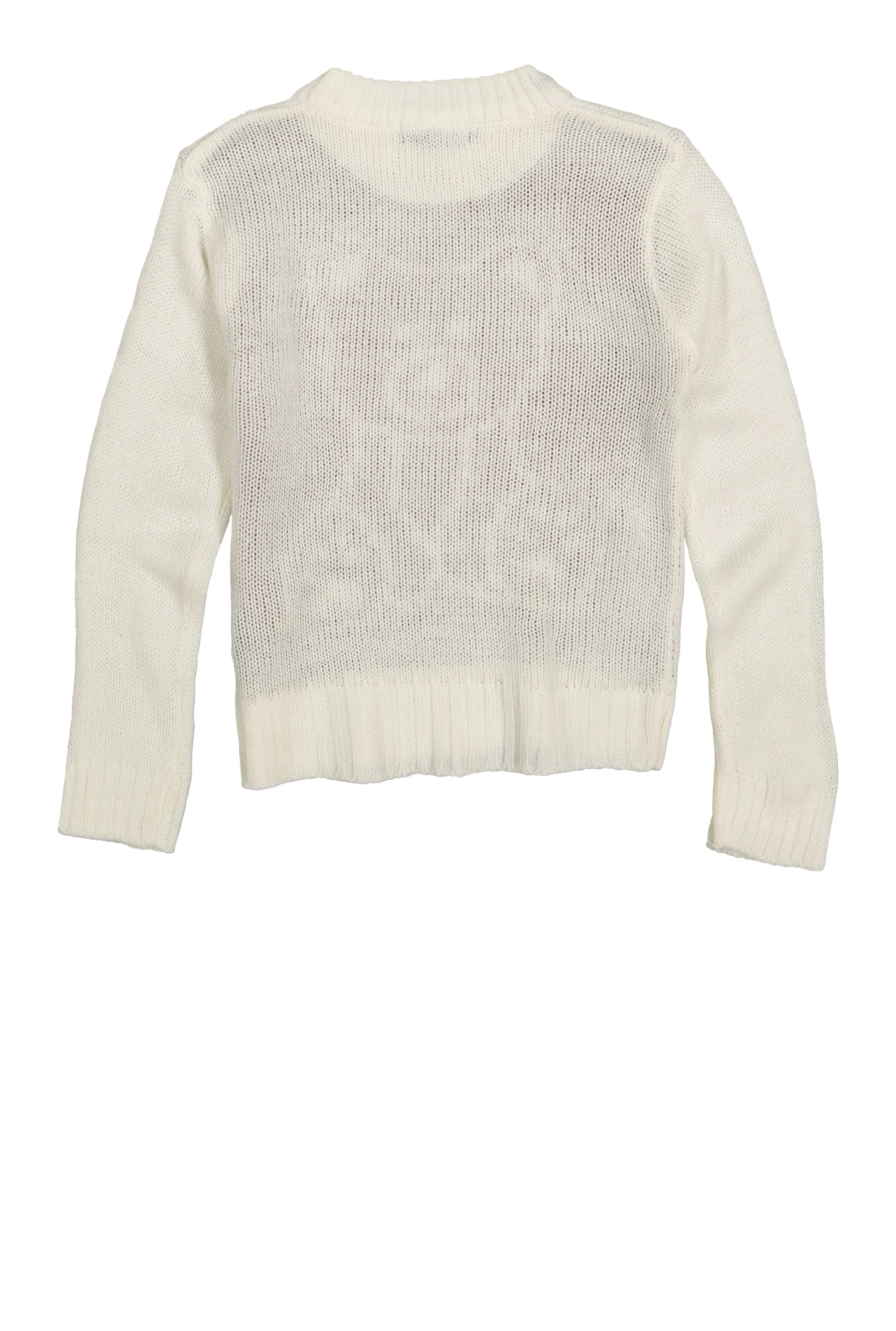 Girls Bear Graphic Pullover Sweater