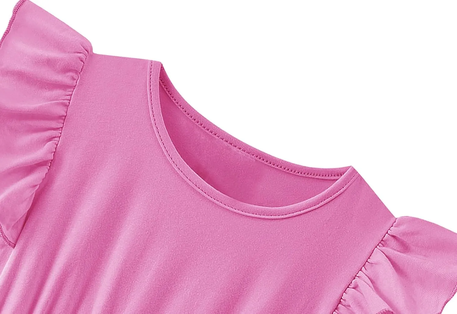 Girls Tutu Dress Toddler Ruffle Sleeve Princess Party Tulle Sundress
