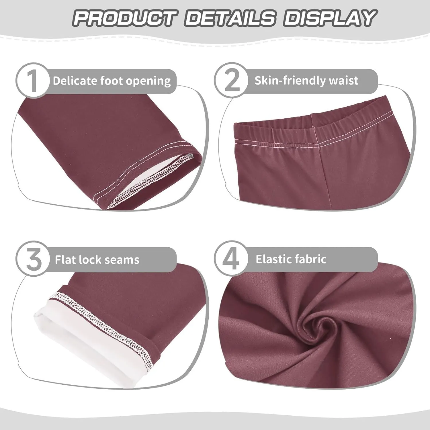 J JOYSAY Bright Purple Girls Leggings Toddler Girl Pants
