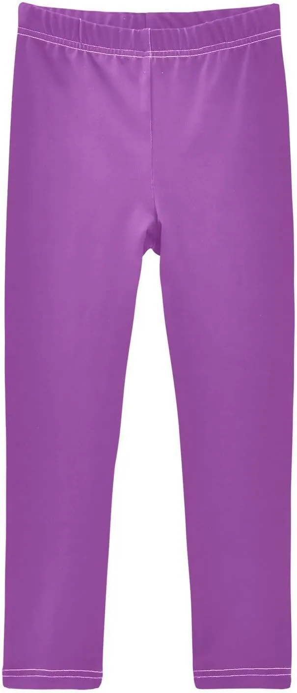 J JOYSAY Bright Purple Girls Leggings Toddler Girl Pants