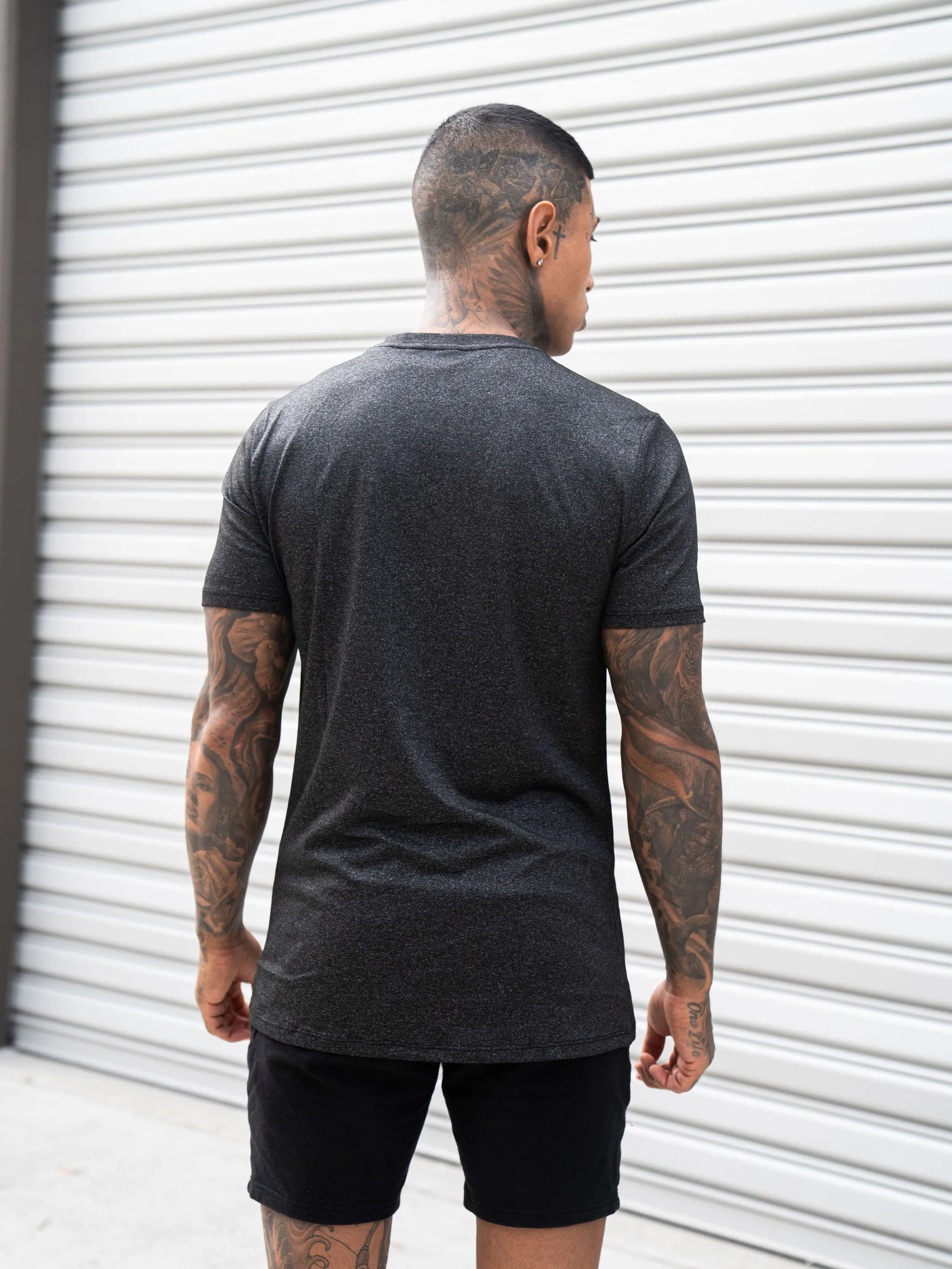 KTP PERFORMANCE DRY-FIT TEE - DUSTY BLACK