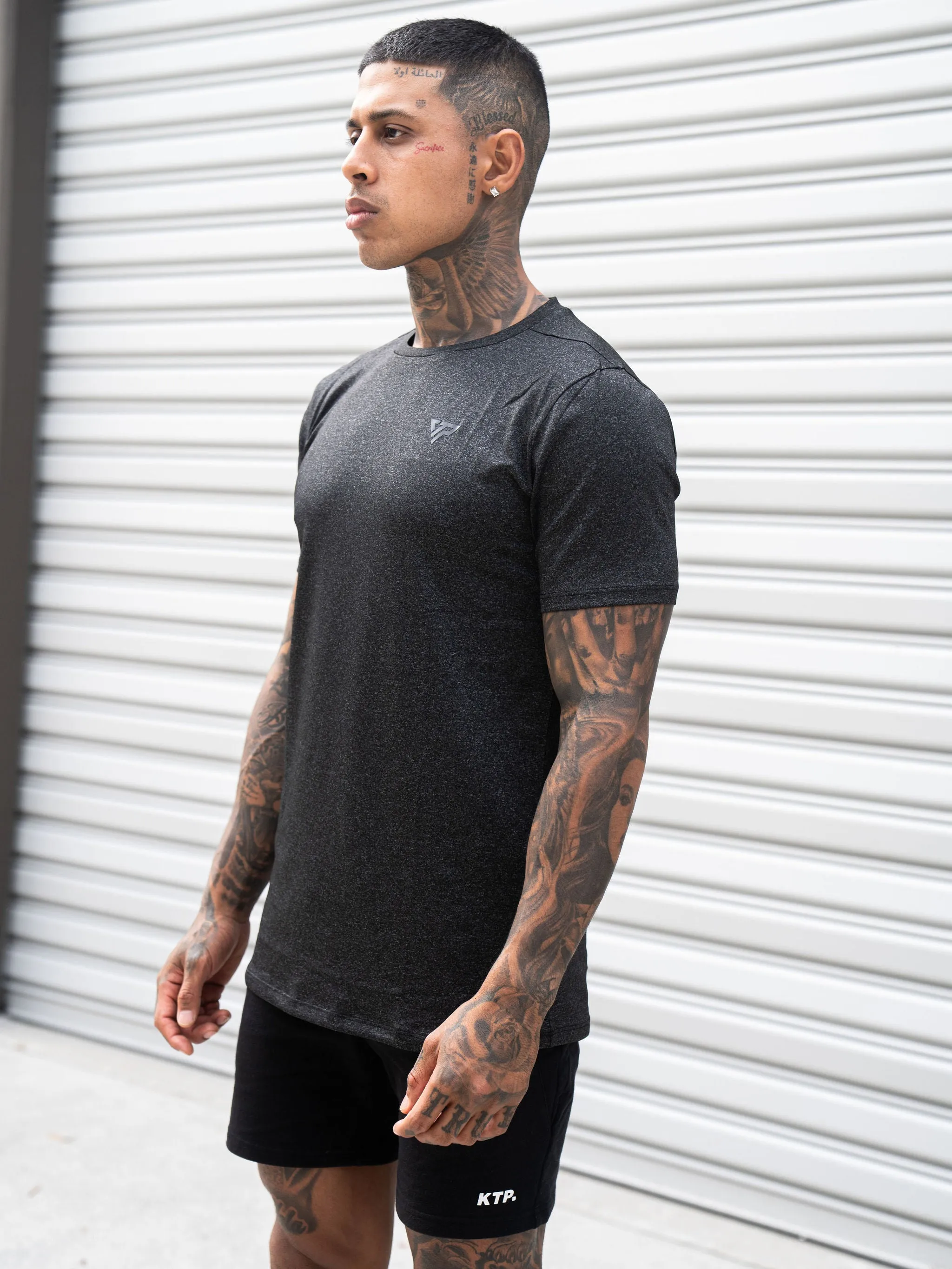 KTP PERFORMANCE DRY-FIT TEE - DUSTY BLACK