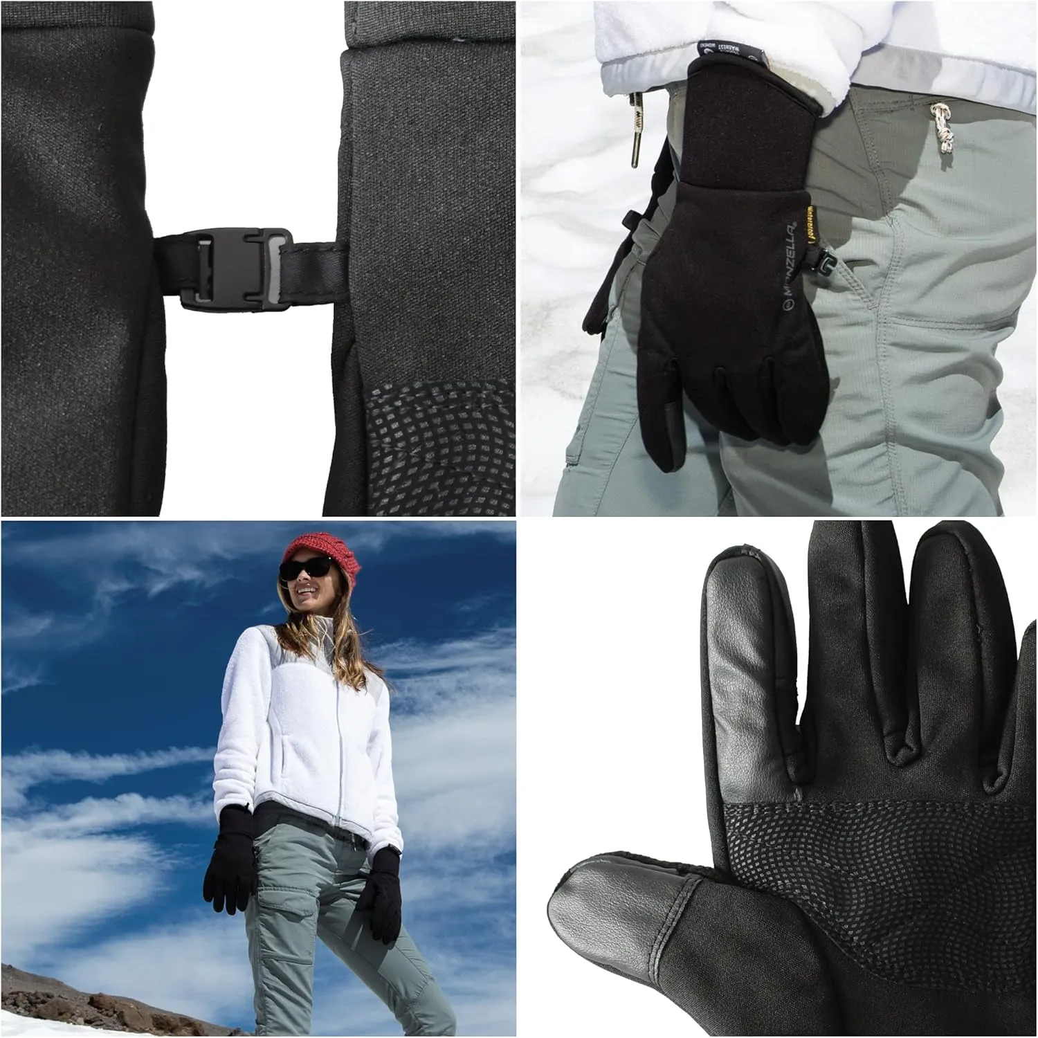 Manzella Women's All Elements 3.0 Cold Weather Sports Glove, Waterproof, Windproof, Touchscreen Capable