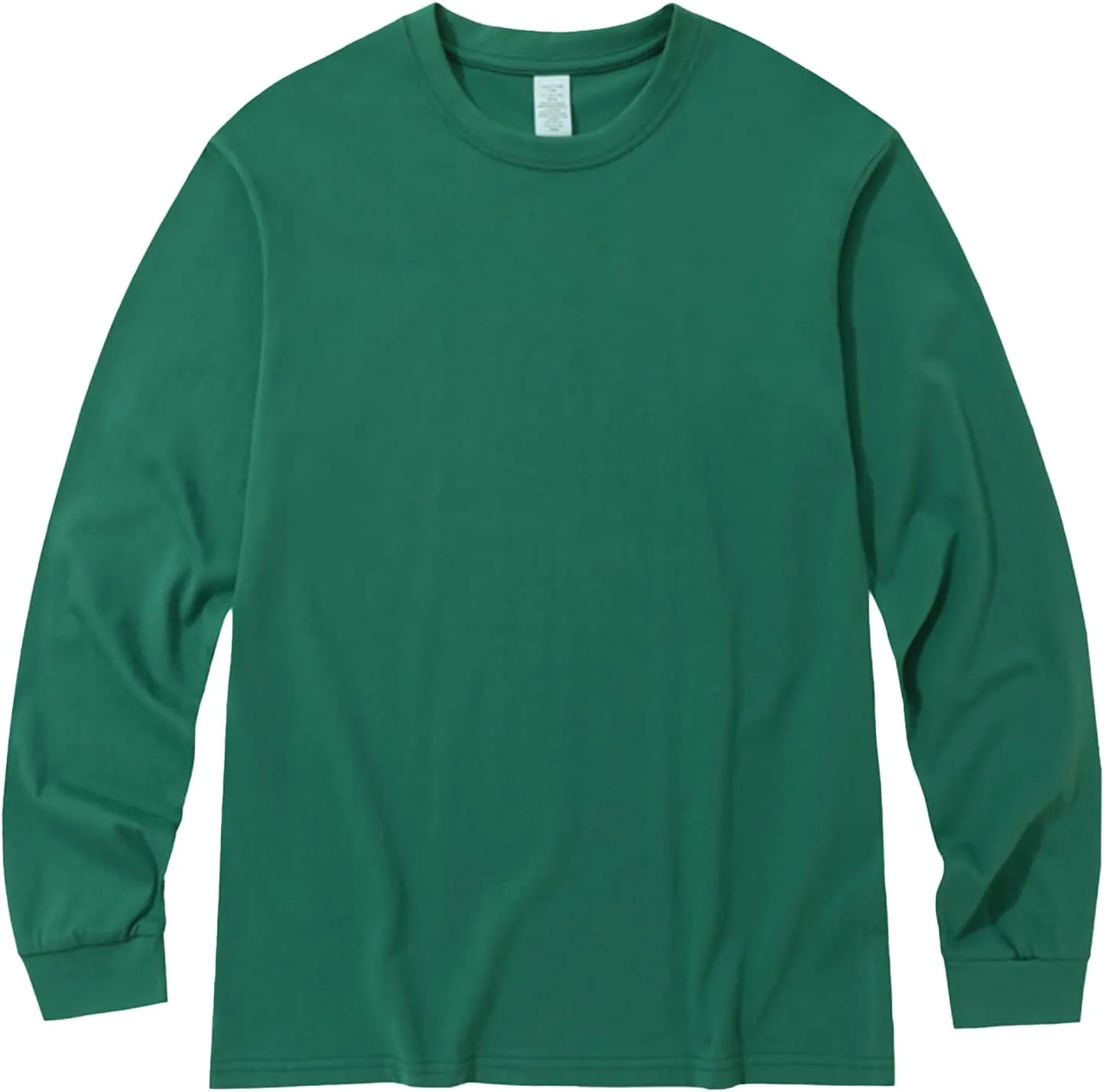 Men's Heavy Weight Long Sleeve T Shirt Crew Neck Comfort Colors Sweatshirt Cotton Thick Pre Shrunk Shirts