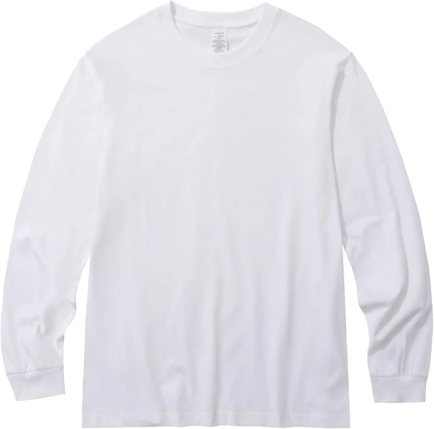 Men's Heavy Weight Long Sleeve T Shirt Crew Neck Comfort Colors Sweatshirt Cotton Thick Pre Shrunk Shirts