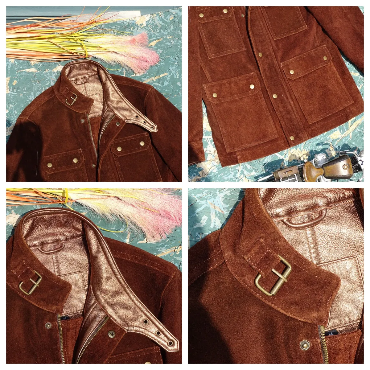 Men's Suede Field Safari Jacket