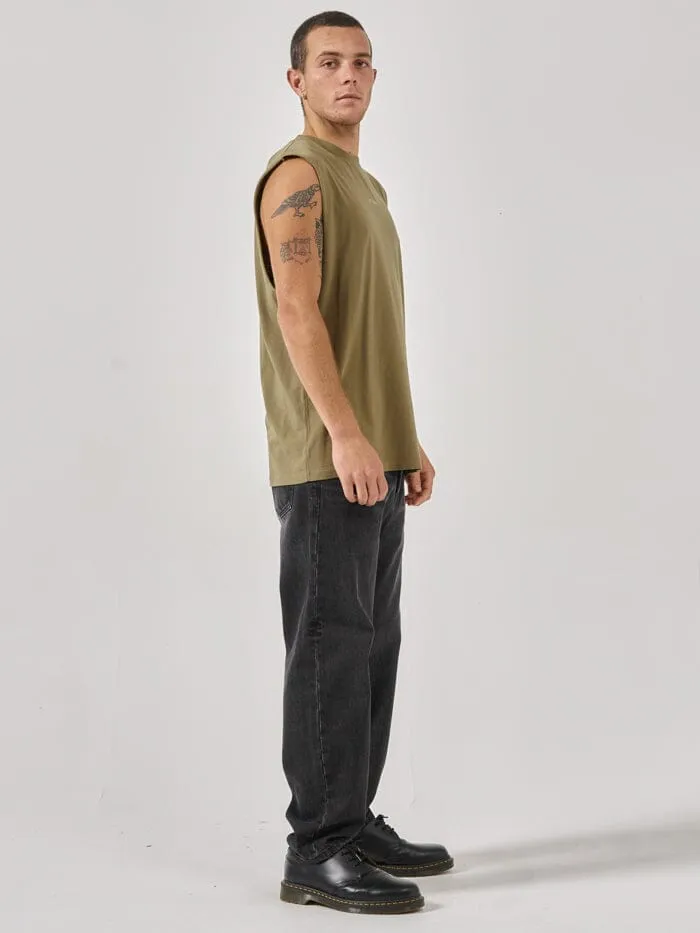 Minimal Thrills Merch Fit Muscle Tee - Aloe