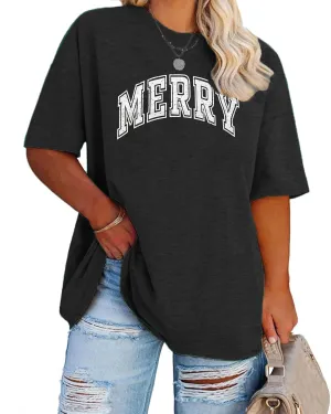 MOUSYA Plus Size Teacher Shirt - Oversized Bright Christmas Tops Tee