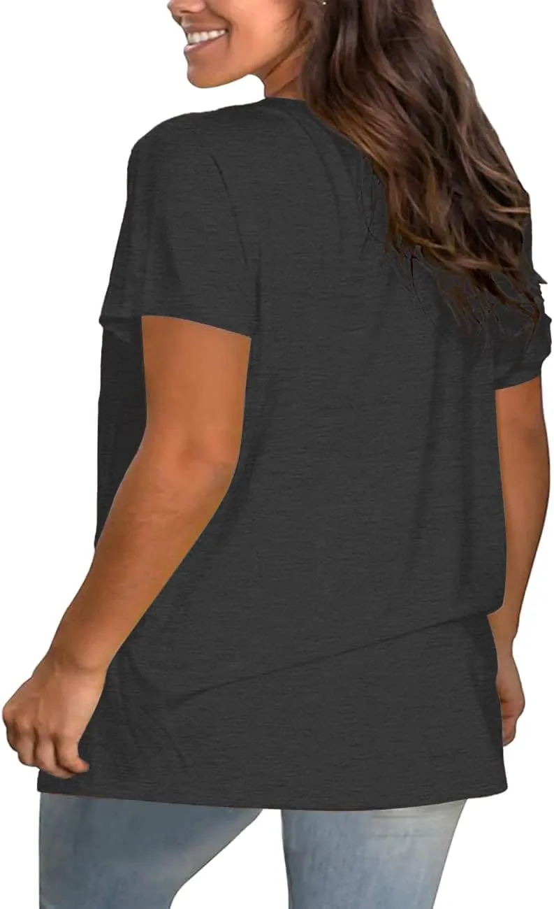 MOUSYA Plus Size Teacher Shirt - Oversized Bright Christmas Tops Tee