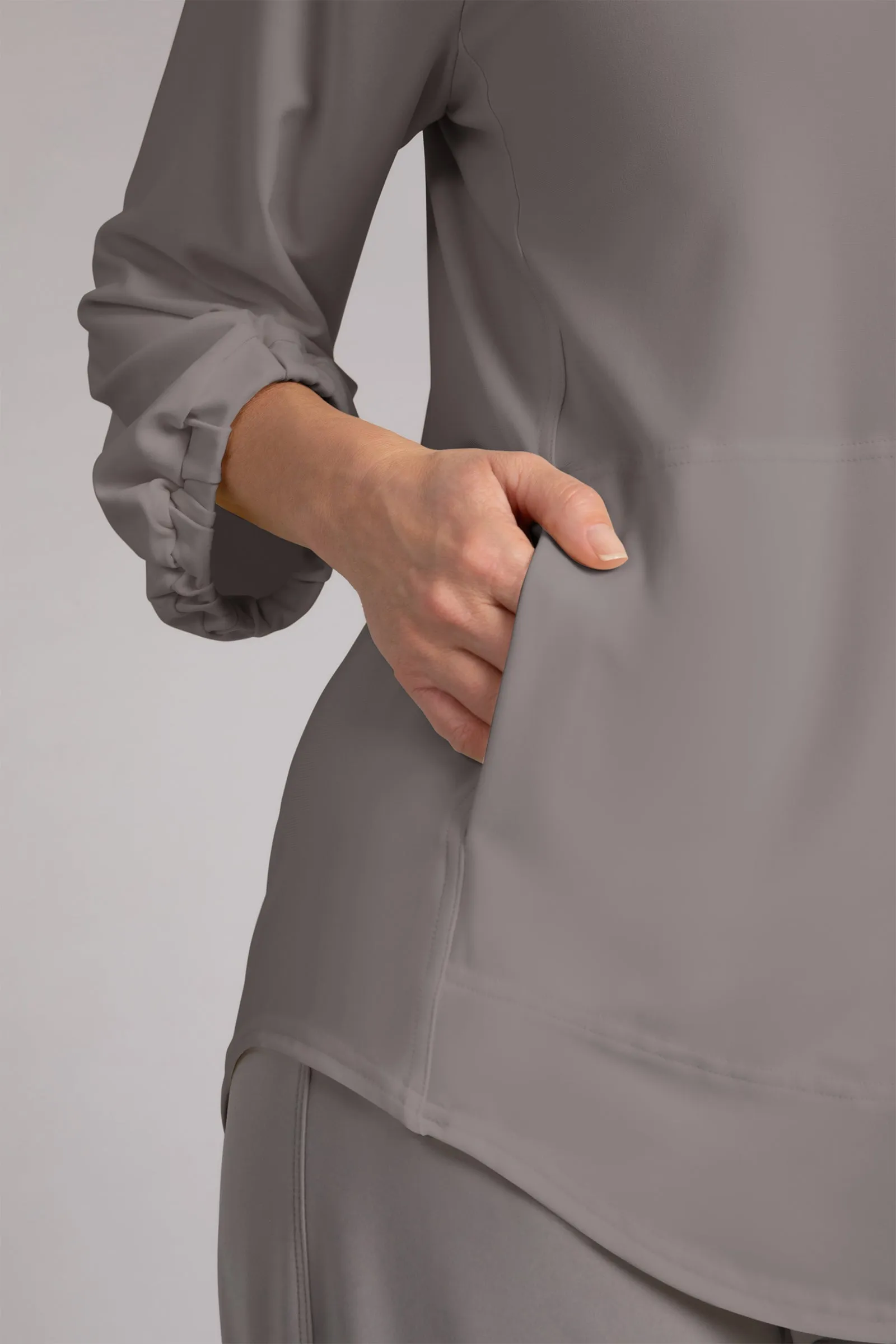 Move Pullover with Elastic Cuff | Taupe