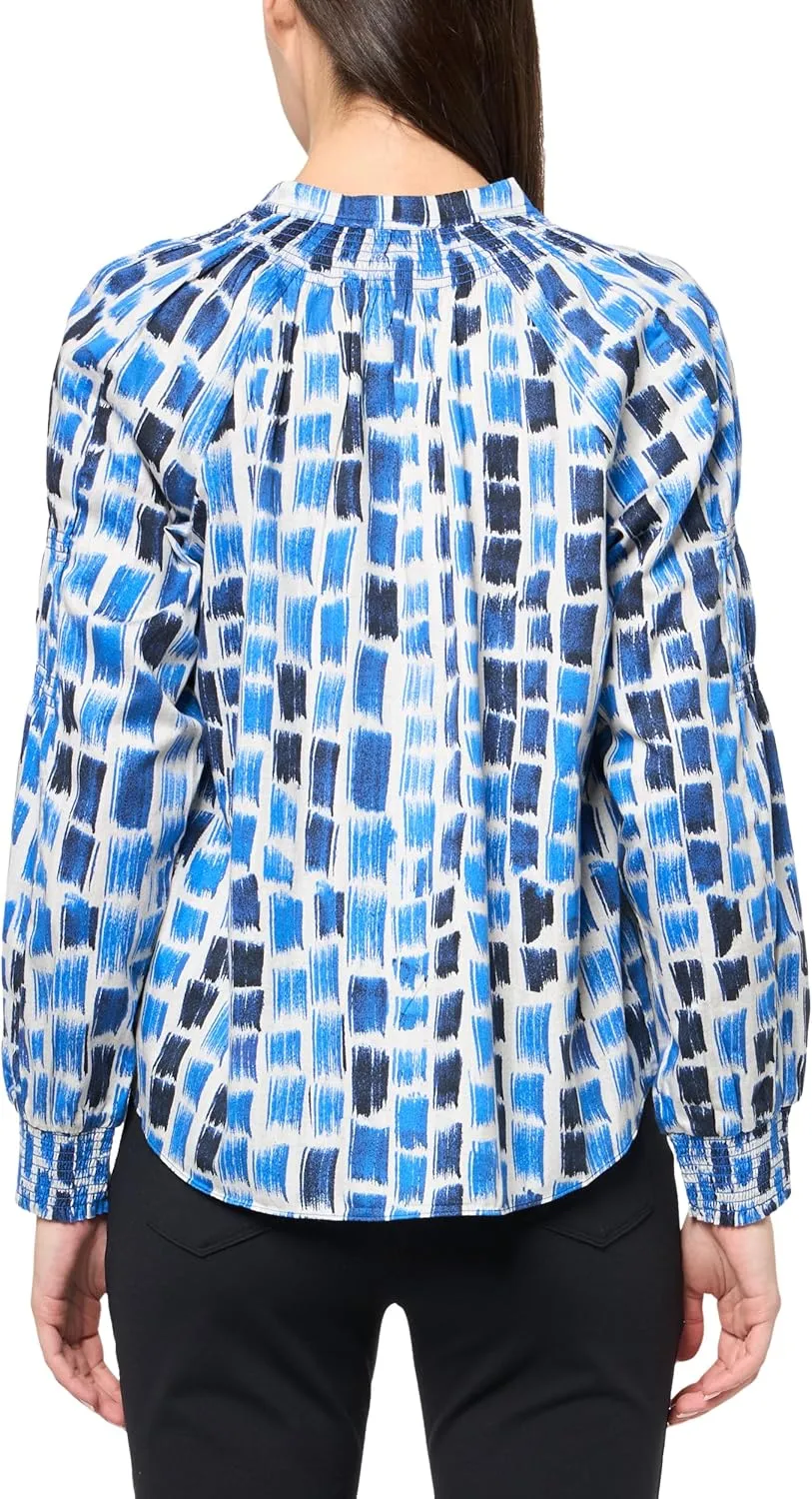 NIC ZOE Women's Brushstroke Blues Top