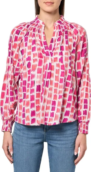 NIC ZOE Women's Brushstroke Blues Top