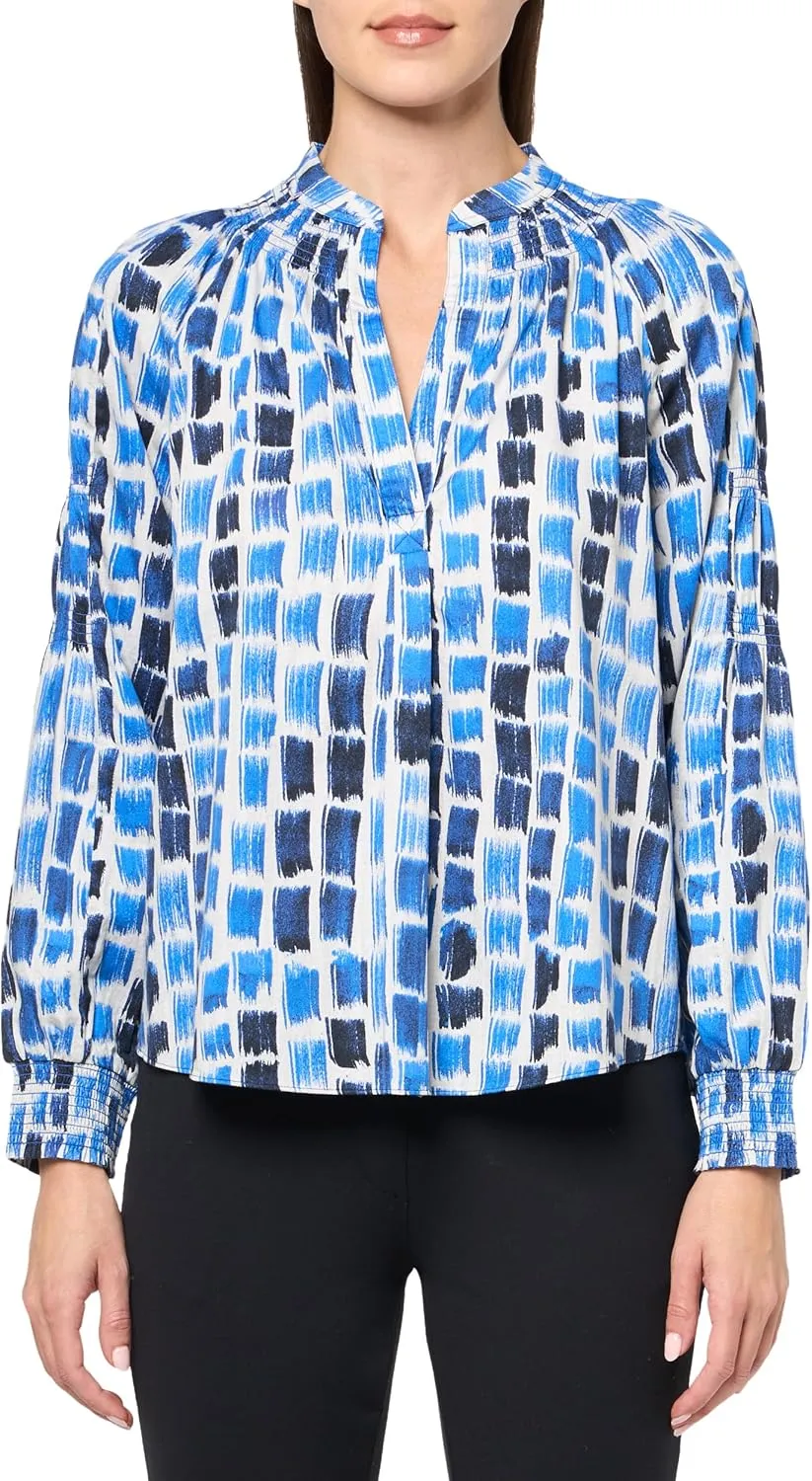 NIC ZOE Women's Brushstroke Blues Top
