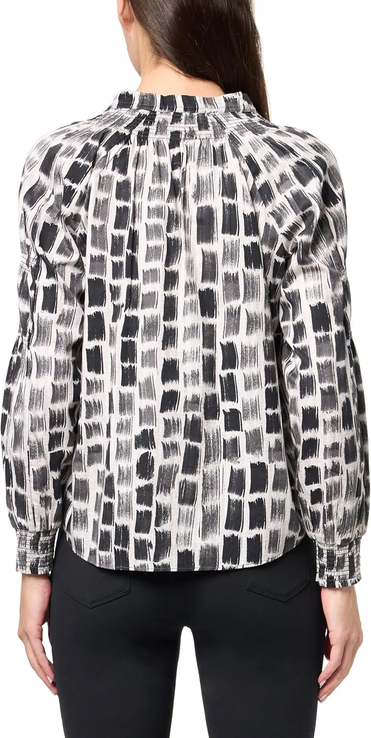 NIC ZOE Women's Brushstroke Blues Top