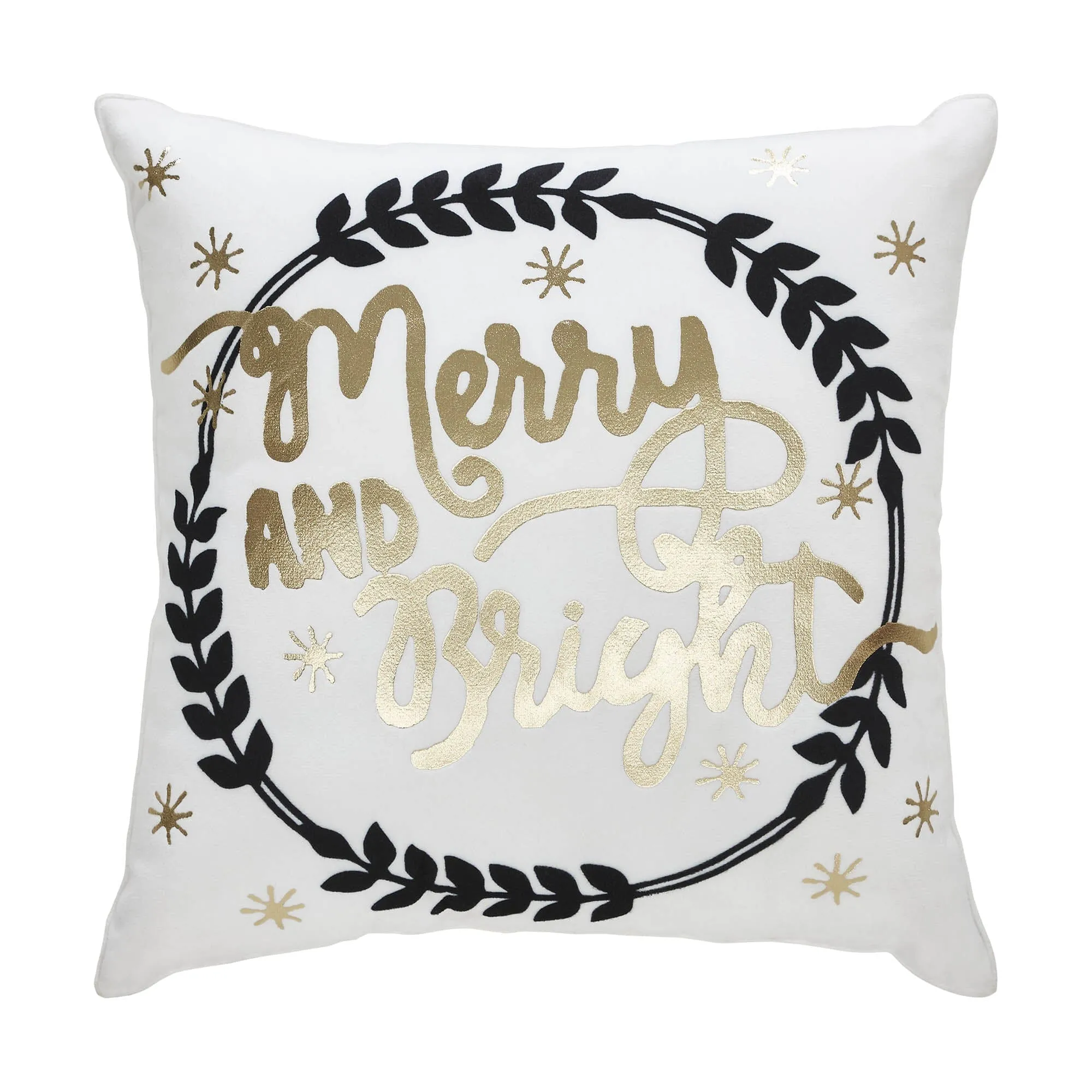 Wintergleam "Merry and Bright" Pillow 14"