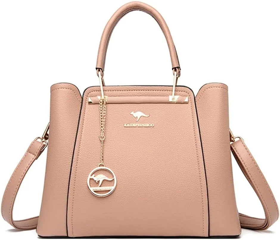 Women's Crossbody Bag Luxury 3 Layers Shoulder Bags PU-Leather Handbags Large Capacity Bag Autumn Winter Dating Bag